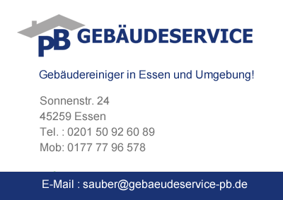 Email an sauber@gebaeudeservice-pb.de